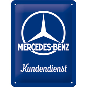 Placă metalică: Mercedes-Benz (Kundendienst) - 20x15 cm