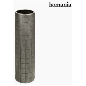 Vază Ceramică Argintiu (16 x 16 x 59 cm) by Homania