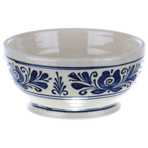 Bol ceramica traditionala albastra de Corund 15 cm