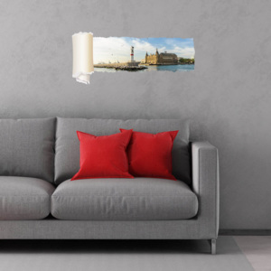 Sticker decorativ de perete Wall 3D, 259DWL1092, 95 x 40 cm