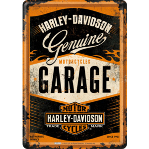 Ilustrată metalică - Harley-Davidson (Garage)