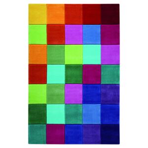 Covor Copii & Tineret Smart Square, Acril, Multicolor, 110x170