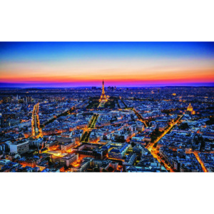 Fototapet: Paris nocturn - 254x368 cm