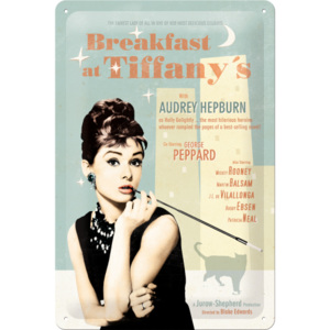 Placă metalică - Breakfast at Tiffanys