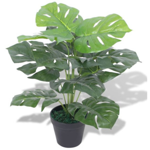 Plantă artificială Monstera cu ghiveci, 45 cm, verde