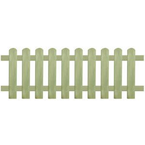 Gard din țăruși, lemn de pin tratat, 170x60 cm 6/9