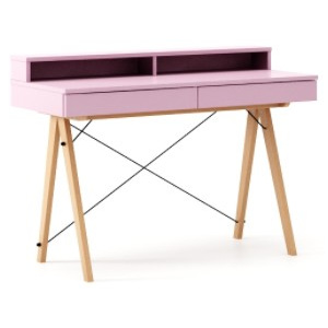 Masa de birou Basic Beech Dark Pink, L100xl50xh85 cm