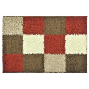 Covor Polipropilena Fir Lung 67x120 cm, Rosu, Maro, Crem, Chan