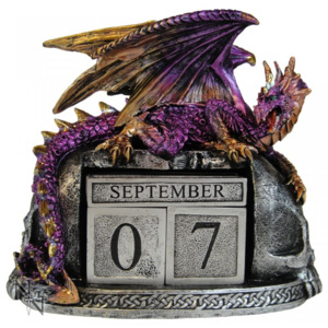 Calendar perpetuu de birou cu dragon - Nightwynd