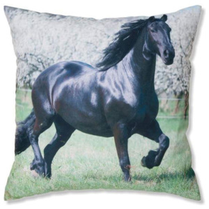 Față de pernă decorativă cal negru