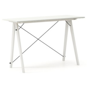 Masa de birou Desk Slim White Light Grey, L120xl50xh75 cm