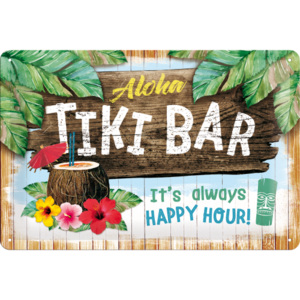 Placă metalică - Tiki Bar