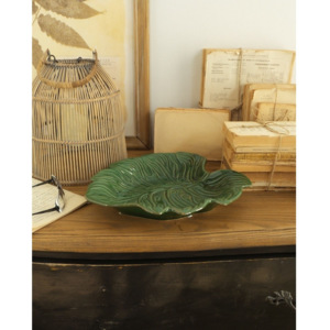 Bol decorativ din ceramică Orchidea Milano Tropical, ⌀ 31 cm, verde