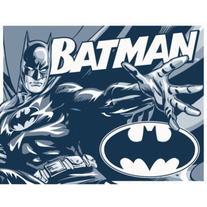 Placă metalică - Batman (Alb-negru)