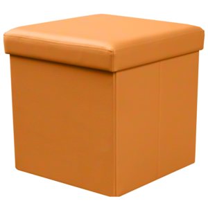 Taburet cu spatiu de depozitare "Moly" Orange, l38xA38xH38 cm
