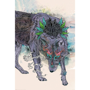 Poster - Journeying Spirit Wolf, Mat Miller