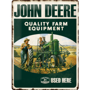 Placă metalică - John Deere (Quality Farm Equipment)