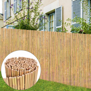 Gard din bambus pentru grădină 300 x 150 cm