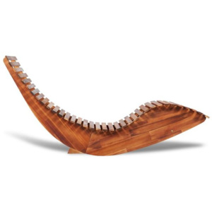 Balansoar șezlong din lemn de salcâm