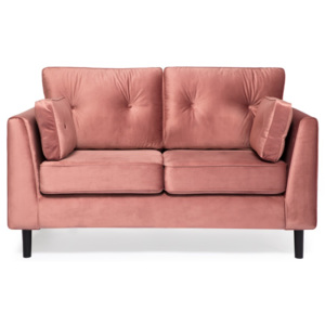 Canapea cu 2 locuri Vivonita Portobello, roz pudră
