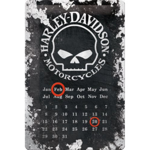 Placă metalică - Harley-Davidson Motorcycles (calendar)