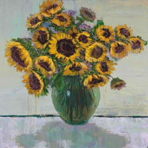 Tablou pe pânză Marmont Hill Sunflowers, 61 x 61 cm