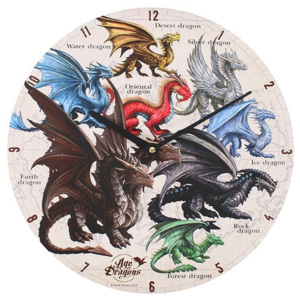Ceas de perete Age of Dragons - Dragonii lumii