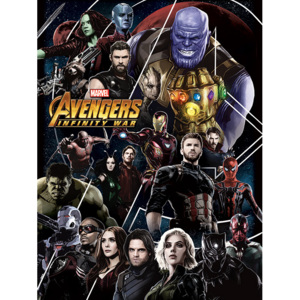 Avengers Infinity War - Heroes Unite Tablou Canvas, (60 x 80 cm)