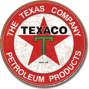 TEXACO - The Texas Company Placă metalică, (40 x 31,5 cm)