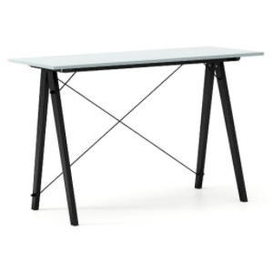 Masa de birou Desk Slim Black Ice Blue, L120xl50xh75 cm