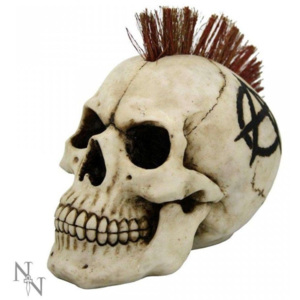 Statueta craniu punk Anarhistul 17 cm