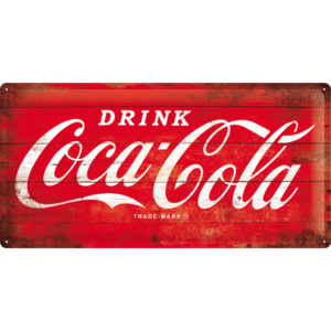 Placă metalică - Coca-Cola (Logo)