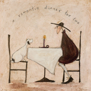 Tablou canvas - Sam Toft, A Romantic Dinner For Two
