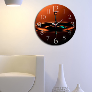 Ceas decorativ de perete din lemn Home Art, 238HMA3108, 40 cm, MDF