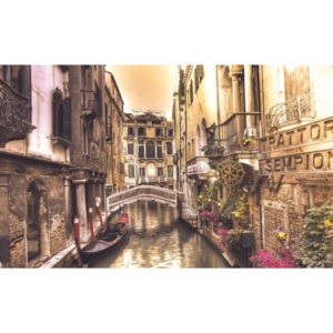City Venice Canal Bridge Art Fototapet, (208 x 146 cm)