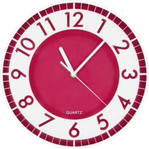 Ceas de perete: Modern (roșu) - 30 cm