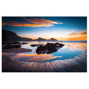 Tablou pe sticlă - Styler Ocean Sunset 120x80 cm