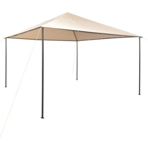 Pavilion foișor cort baldachin, 4x4 m, oțel, bej