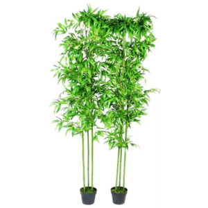 Set 2 Plante Bambus Artificiale Decorațiune Casă 190 cm
