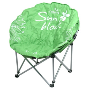 Scaun pliabil pentru camping Cattara Flowers, verde
