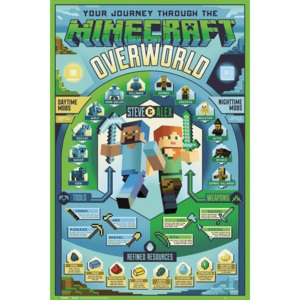 Minecraft - Overworld Biome Poster, (61 x 91,5 cm)
