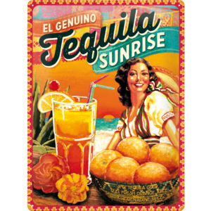 Placă metalică: Tequila Sunrise - 40x30 cm