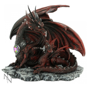 Statueta dragon cu pui Cuibul mamei 19 cm