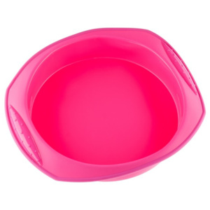 Forma din silicon pentru tort KingHoff, diametru 25,5 cm, roz
