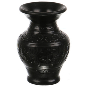 Vaza de ceramica neagra de Corund 9,5 cm