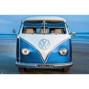 Volkswagen - Brendan Ray Blue Kombi Poster, (61 x 91,5 cm)