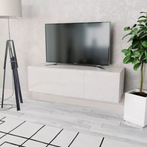 Comodă TV, PAL, 120 x 40 x 34 cm, alb