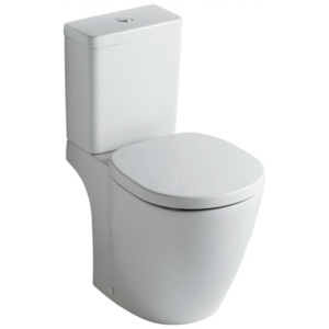 Vas WC cu montaj pe pardoseala Ideal Standard Connect Cube,cu rezervor WC si Capac inchidere lenta