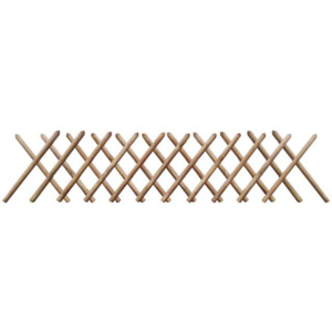 Gard extensibil tip Trellis din lemn tratat, 250 x 60 cm