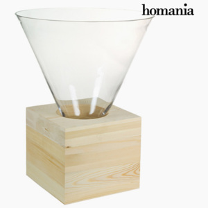 Decorațiune pentru Centrul Mesei Sticlă Lemn - Pure Crystal Deco Colectare by Homania